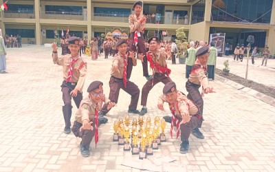 Tim Garuda Pramuka SMP Babussalam Borong Juara di Gema Assajadah Competition 2026
